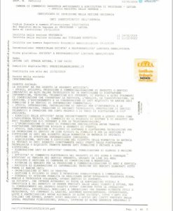 Certificato di Vigenza