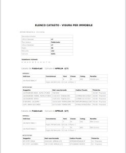 Visura Catastale Condominio