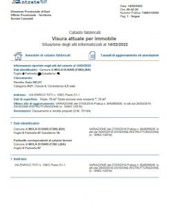 Visura Catastale per Immobile